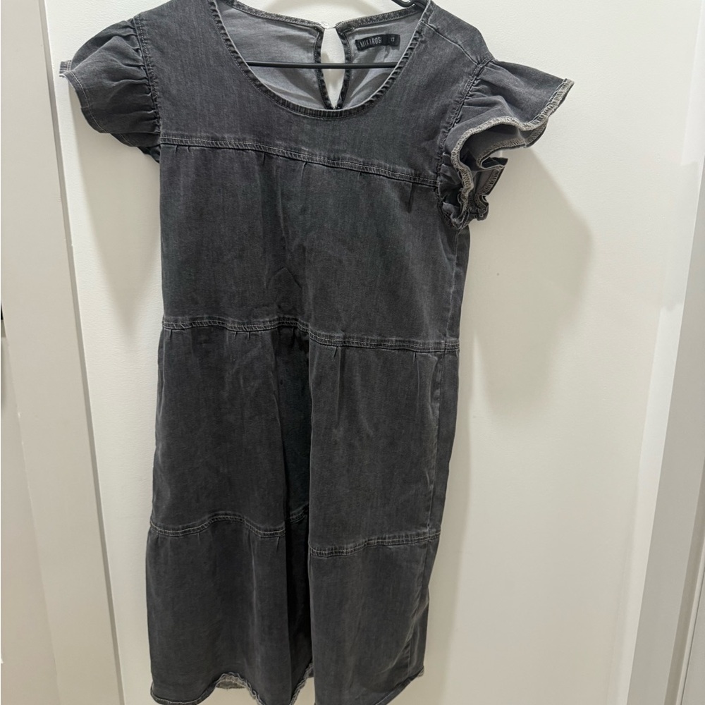 Mikarose Charcoal Denim Dress